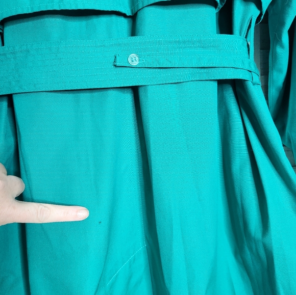 Vintage London Fog long trench rain resistant coat size 10 - Picture 6 of 9